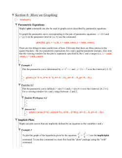 on Graphing