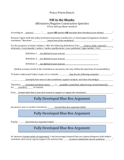 Public Forum Case Guide - Madison County Schools