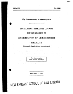 NEW ENGLAND SCHOOL Of LAW L\BRAR~