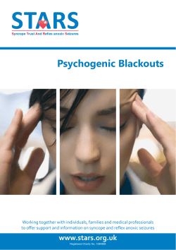 Psychogenic Blackouts - Heart Rhythm Alliance