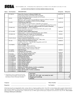 Sub Total: Sales Tax: (CA. only - use county tax rate) % Shipping