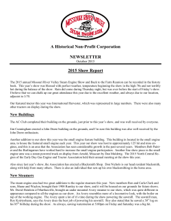 October 2015 - Missouri River Valley Steam Engine Association
