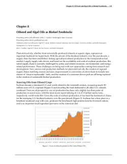 Chapter 8 Oilseed and Algal Oils as Biofuel Feedstocks