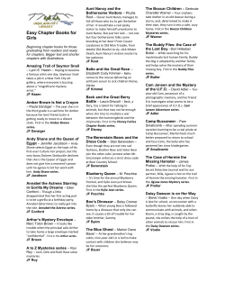 Easy Chapter Books for Girls