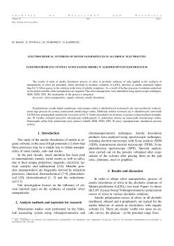 1. Introduction The study of the anodic dissolution of metals in or