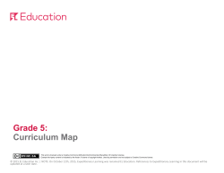 Grade 5: Curriculum Map