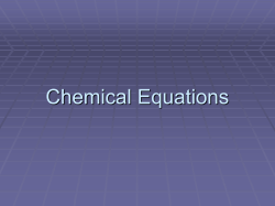 Chemical Reactions