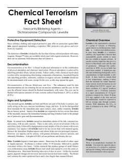 Chemical Terrorism Fact Sheet - E-Plan