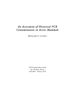An Assessment of Historical PCB Contamination