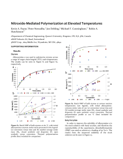 Nitroxide-Mediated Polymerization at Elevated Temperatures