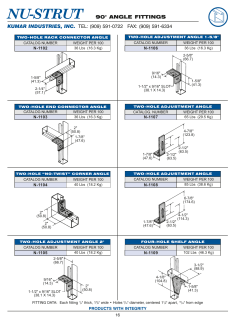 90 Degree Angle Fittings