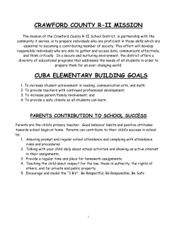RAISING RESPONSIBLE CHARACTERS - Crawford County R-II