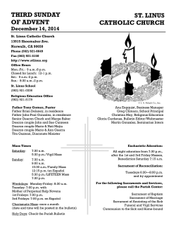 December 14, 2014 - St. Linus Catholic Church
