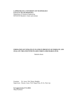 LAPPEENRANTA UNIVERSITY OF TECHNOLOGY