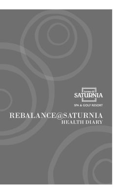 Health Diary - Terme di Saturnia