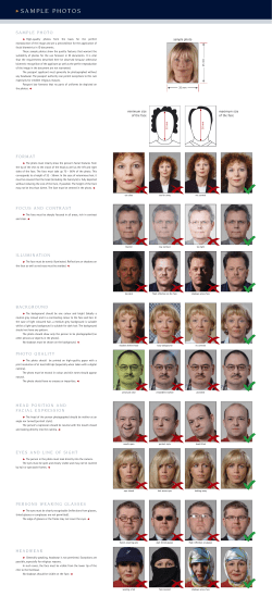 Schengen visa photo instructions
