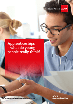Apprenticeships &ndash; what do young people really think?