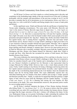 S5 critical commentary on Act III, Scene i