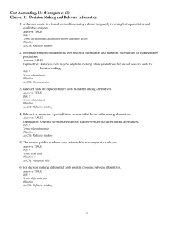 Cost Accounting, 13e (Horngren et al