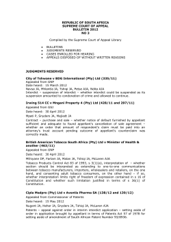 Bulletin 3 of 2012 - Department of Justice
