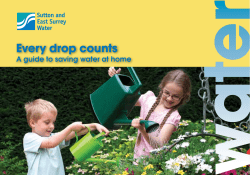 Every Drop Counts - Sutton and East Surrey Water