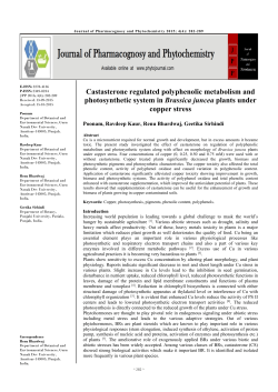 - Journal of Pharmacognosy and Phytochemistry