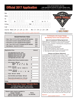 Official 2017 Application