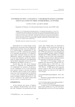 synthesis of new 1,3-oxazolyl-7-chloroquinazolin