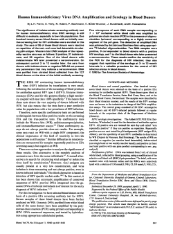 Human Immunodeficiency Virus DNA Amplification