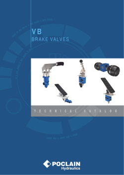 BRAKE VALVES - Poclain Hydraulics