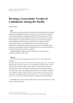 Devising a Syncretistic Version of Catholicism Among the Pueblo