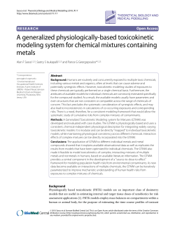 A generalized physiologically-based toxicokinetic modeling system