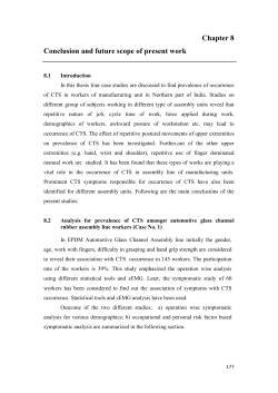 Chapter 8 Conclusion and future scope of present work