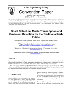 Onset Detection, Music Transcription and Ornamentation
