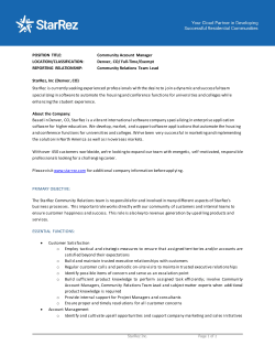 Community Account Manager