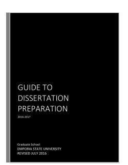 guide to dissertation preparation