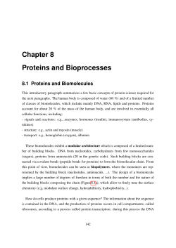 Chapter 8 Proteins and Bioprocesses
