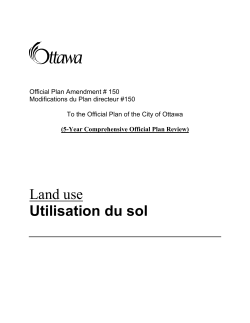 Official Plan Amendment # 150: 5-Year - Documents