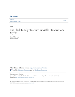 The Black Family Structure: A Viable Structure or a Myth?
