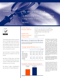 A Multi-Cap Value Fund Seeking Long