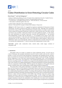 Codon Distribution in Error-Detecting Circular Codes