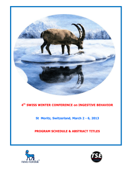 2013 program with list of speakers