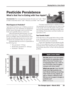 Pesticide Persistence