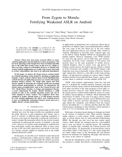 From Zygote to Morula: Fortifying Weakened ASLR on Android