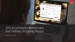 2013 eCommerce Benchmark and Holiday Shopping