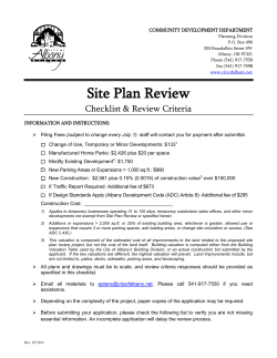 Site Plan Review - City of Albany, Oregon