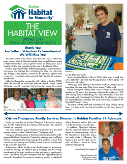to view - Alachua Habitat for Humanity