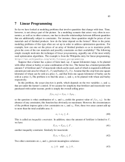 7 Linear Programming