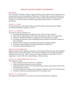 Constitution. - Molloy College