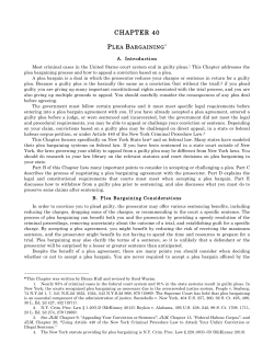 40. Plea Bargaining